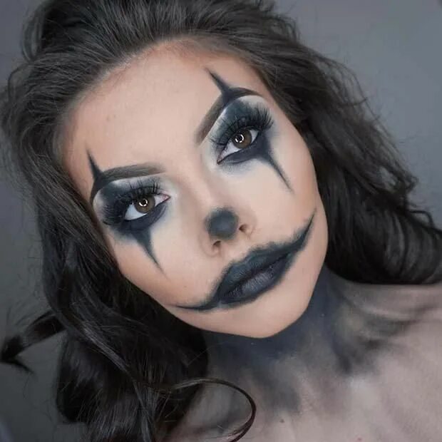 Красивый макияж фото на хэллоуин 23 Easy Halloween Costumes Using Only Makeup Halloween costumes makeup, Easy clo