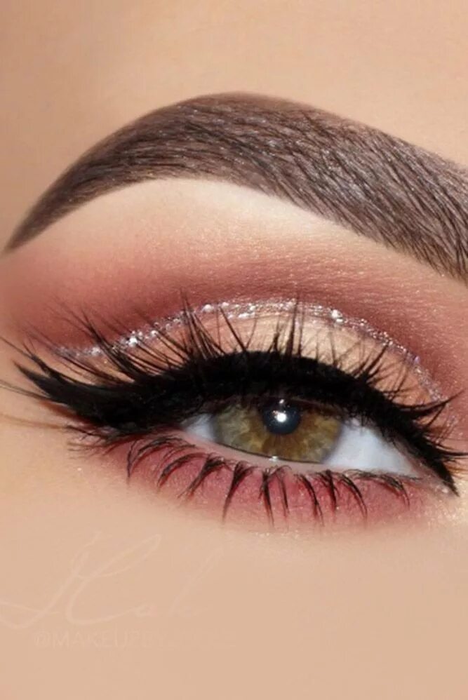 Красивый макияж глаз без стрелок Wedding Make Up Looks To Be Exceptional ❤ See more: #weddings Maquiagem simples 