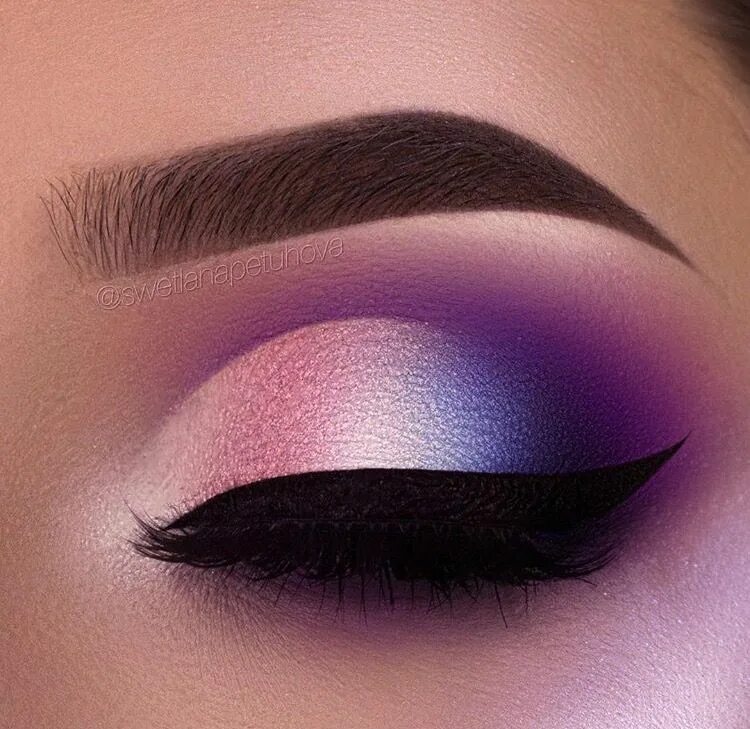 Красивый макияж глаз без стрелок Beautiful 3 color eye shadow Colorful makeup, Eyeshadow makeup, Makeup eyeliner