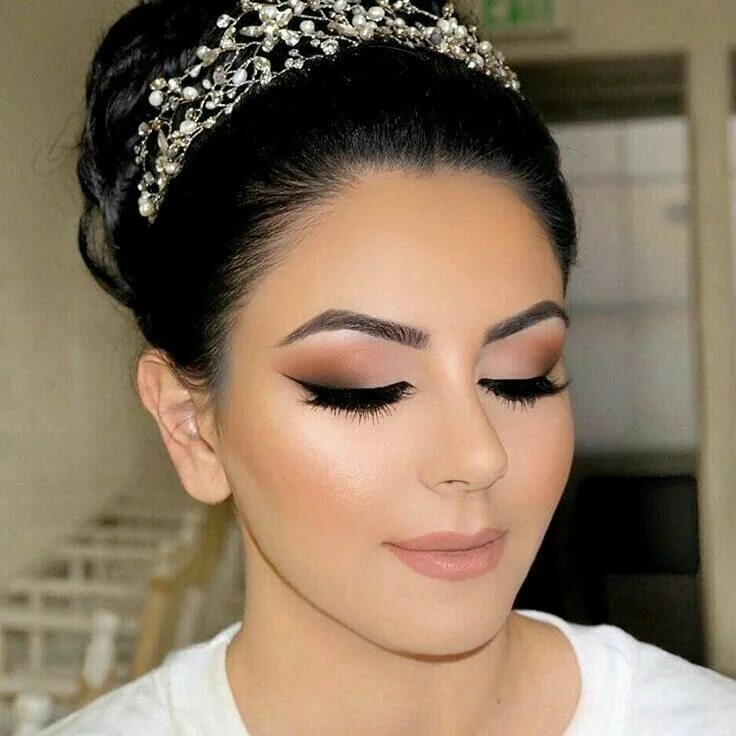 Красивый макияж глаз на свадьбу Pin on Maquillaje y peinado sencillo para novias Amazing wedding makeup, Simple 