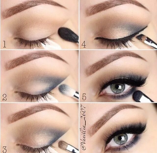 Красивый макияж глаз пошаговое фото Pin on Beauty of Makeup Tutorials