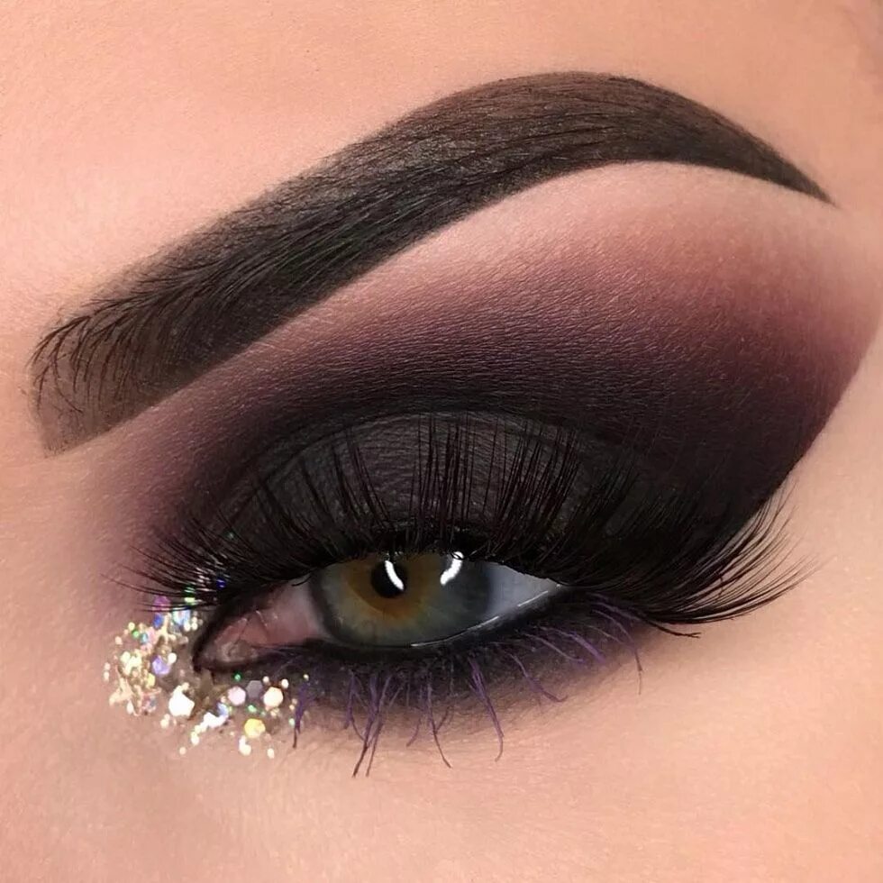 Красивый макияж глаз тенями swayzemorgan via instagram Winter eye makeup, Shimmer eye makeup, Eye makeup des