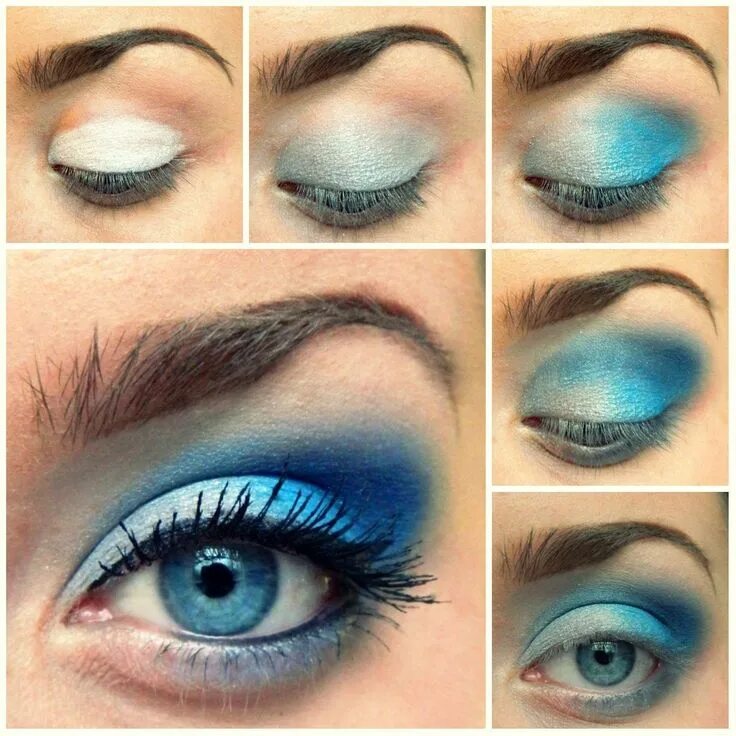 Красивый макияж голубых глаз пошагово Pin by Stefania Aisha on make up Natural eye makeup tutorial, Eye makeup tutoria