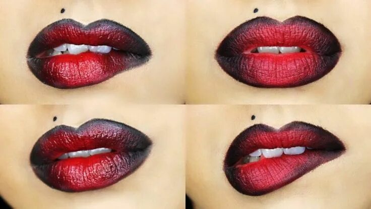 Красивый макияж губ Seductive and Playful Ombre Lips Tutorials Ombre lips, Ombre lips tutorial, Ombr