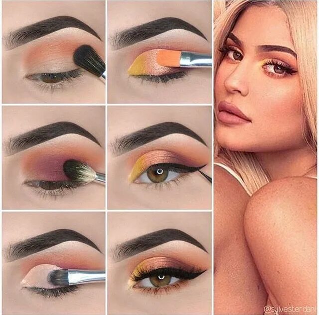 Красивый макияж инструкция Pin by Huma Syed on Makeup hacks Kylie jenner eye makeup tutorial, Kylie jenner 