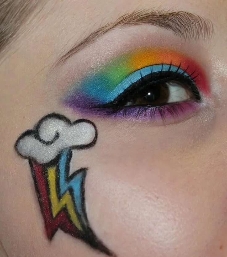 Красивый макияж из детской косметики Luhivy's favorite things Pony makeup, Unicorn makeup halloween, My little pony c