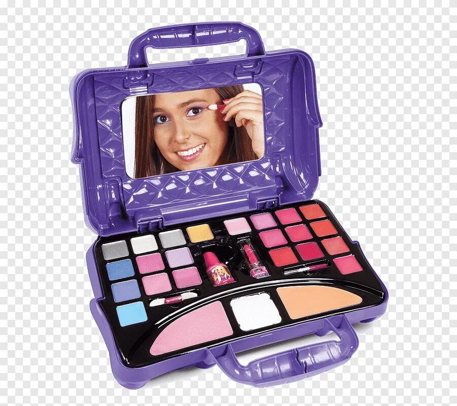 Красивый макияж из детской косметики Free download Cosmetics Make-up Toy Lip gloss Eye Shadow, toy, purple, game png 