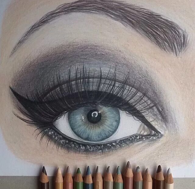Красивый макияж карандашами Eye Makeup Drawing Makeup drawing, Photography wallpaper, Makeup art