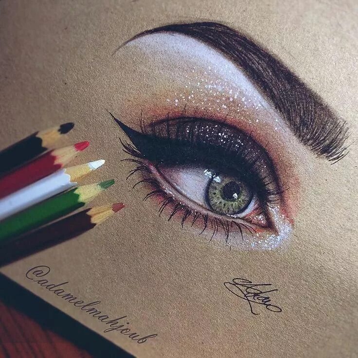 Красивый макияж карандашами WANT A SHOUTOUT ? CLICK LINK IN MY PROFILE !!! Tag #DRKYSELA Repost from @adamel