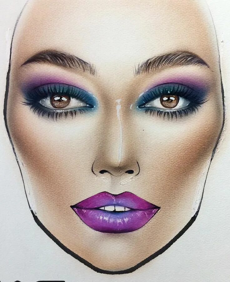 Красивый макияж карандашами 4,322 curtidas, 30 comentários - Sergey X (@milk1422) no Instagram: "#artist@mil