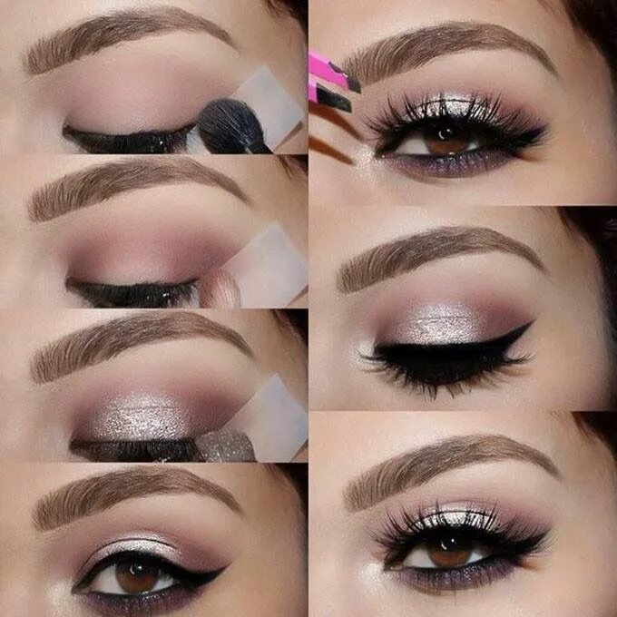 Красивый макияж карих глаз пошаговое фото Pin by Martha Vera on Ideas de Maquillaje Eye makeup, Makeup tips, Eye makeup tu