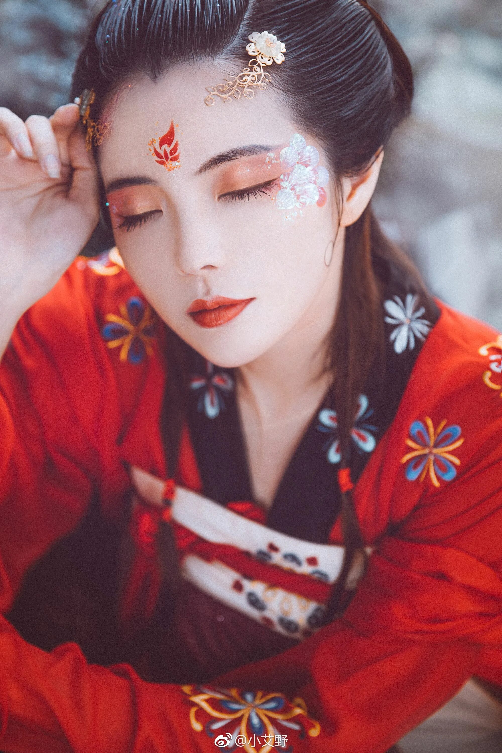 Красивый макияж китаянок Ghim trên cute Chinese Cosplay, Nữ thần, Nữ tu