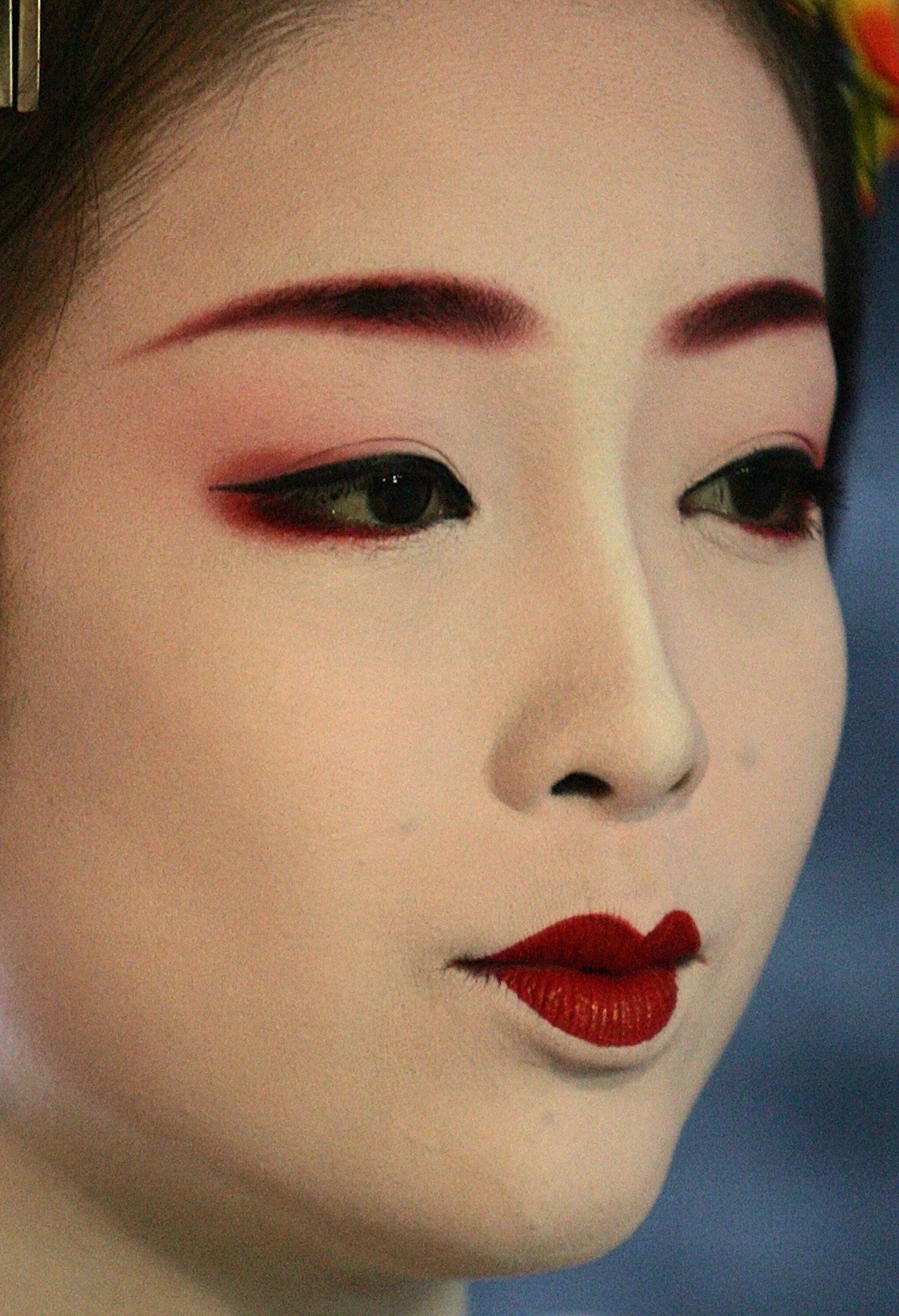 Красивый макияж китаянок side profile geishas Geisha makeup, Japanese makeup, Geisha