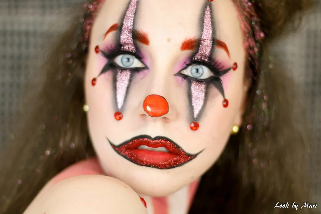 Красивый макияж клоуна 1 clown makeup easy beautiful for beginners girl women pin. Flickr