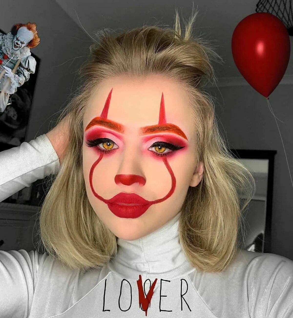 Красивый макияж клоуна 20 Maquillajes de Halloween para una sesión de fotos fantasmal Ideas de maquilla