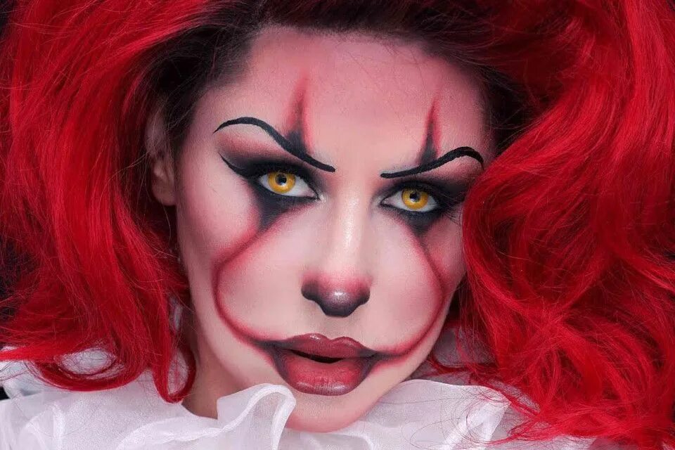 Красивый макияж клоуна Awesome DIY Makeup Looks for Halloween Parties Diy makeup looks, Halloween makeu
