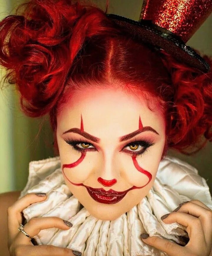 Красивый макияж клоуна IT - GLAM GIRL PENNYWISE HALLOWEEN MAKEUP 2017 Halloween makeup clown, Halloween