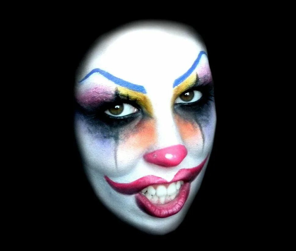 Красивый макияж клоуна Happy clown Makeup idea for halloween by AleMeller13 Clown makeup, Creepy hallow