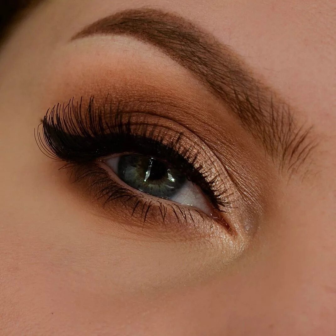 Красивый макияж коричневыми тенями Pin on Eyes
