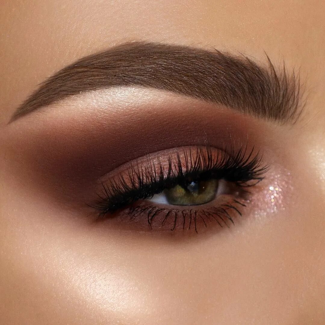 Красивый макияж коричневыми тенями New The 10 Best Makeup Today (with Pictures) #Makeup Eye palette, Perfect eyebro