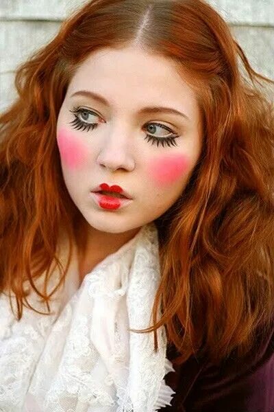 Красивый макияж куклы Doll makeup Doll face makeup, Halloween makeup easy, Halloween makeup