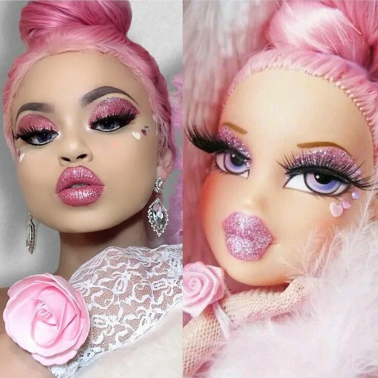 Красивый макияж куклы People are turning themselves into Bratz dolls and we're obsessed