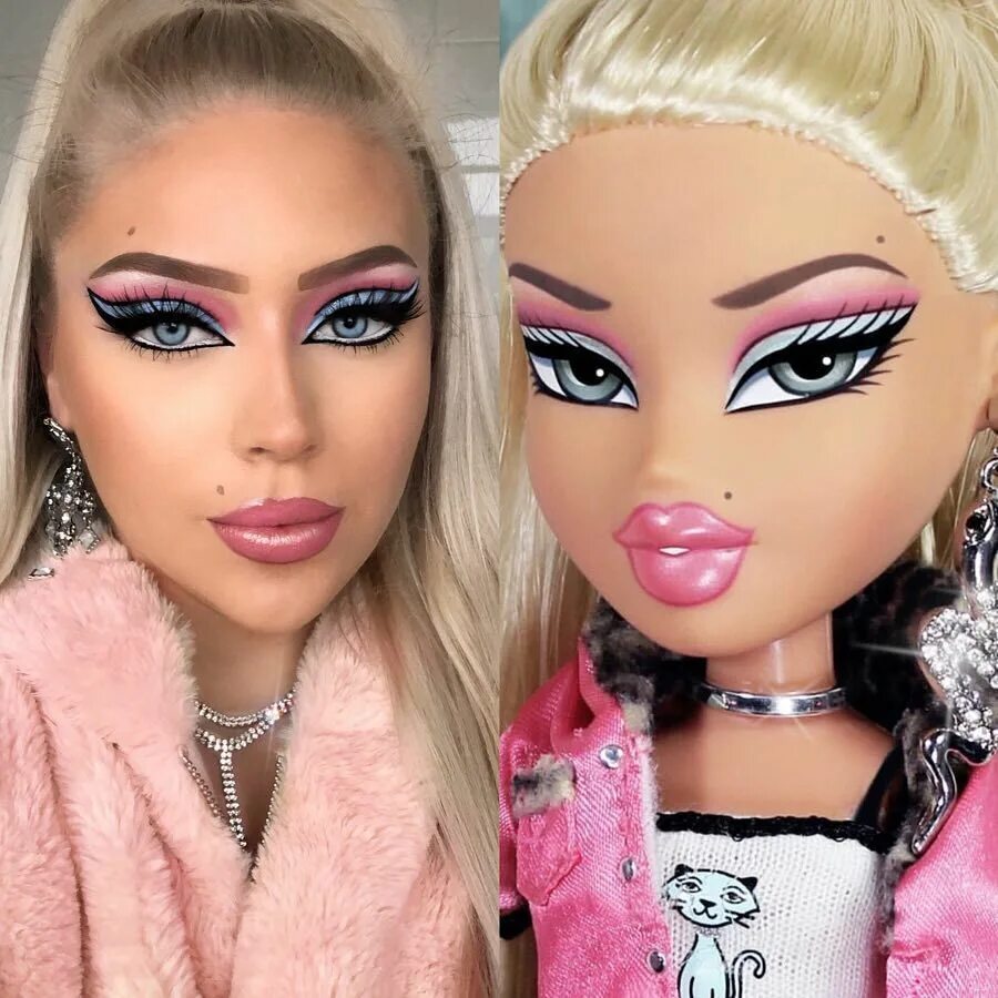 Красивый макияж куклы The Bratz challenge has gone viral and you need to see these makeup looks Barbie