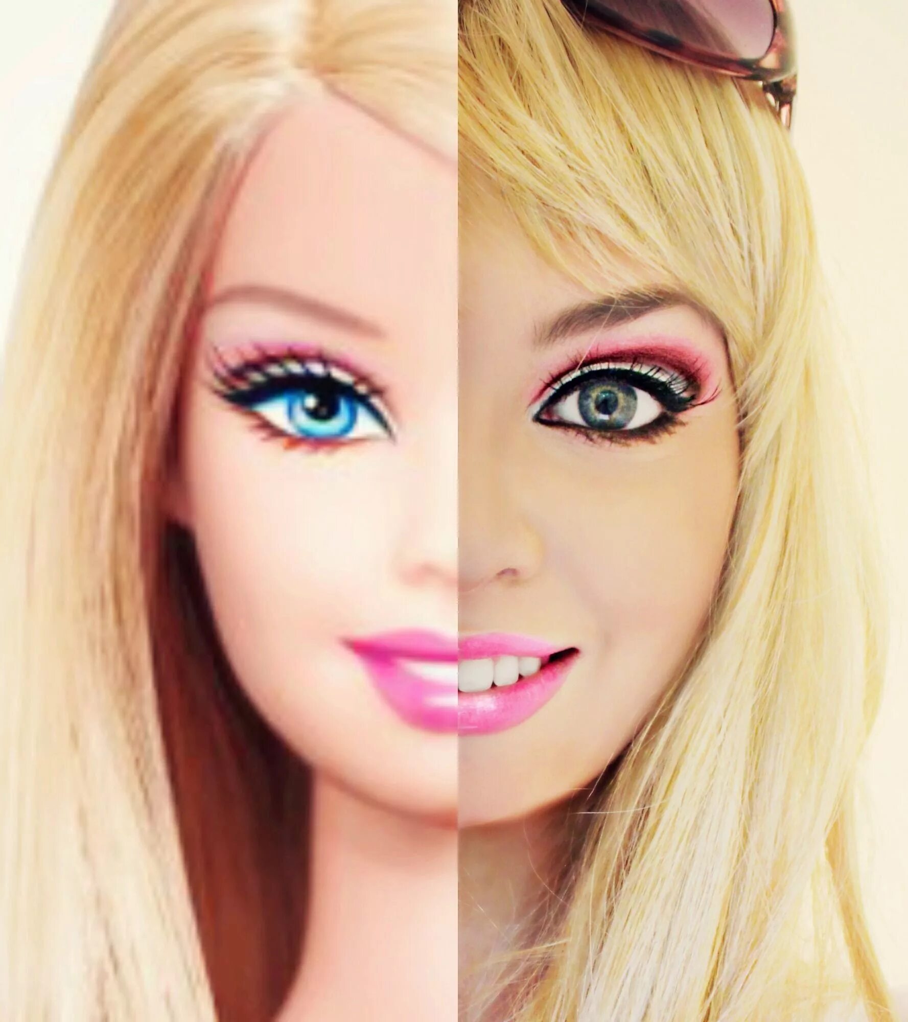 Красивый макияж куклы Barbie Makeup Tutorial for Halloween! Barbie makeup, Barbie halloween, Blonde ha