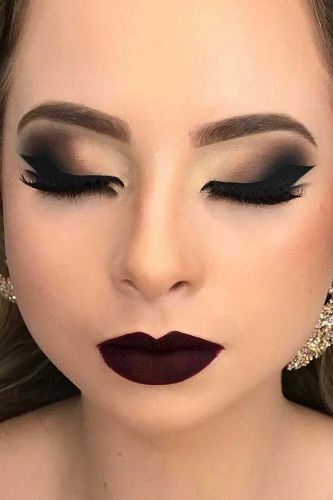 Красивый макияж на др Stunning wedding makeup ideas #weddingmakeupideas Vamp makyaj, Göz makyajı rehbe