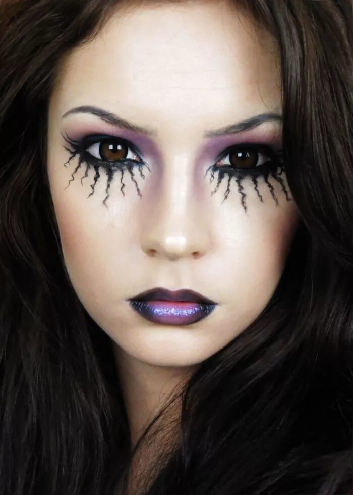Красивый макияж на хелуин Idées maquillage halloween femme pour s'inspirer Maquillage halloween, Maquillag