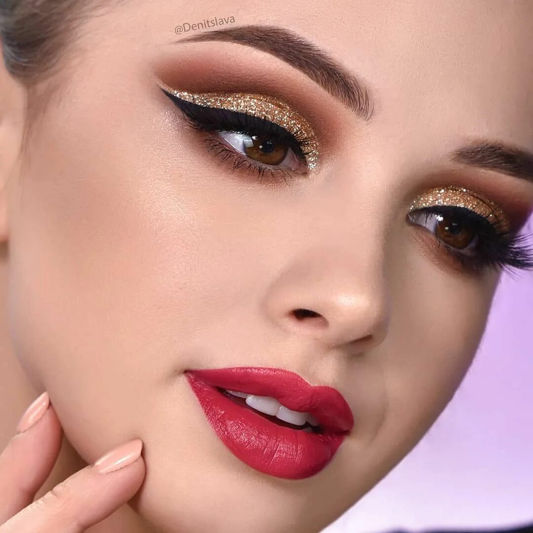 Красивый макияж на каждый Denitslava on Instagram: "Check out my previous post to see how to achieve this 