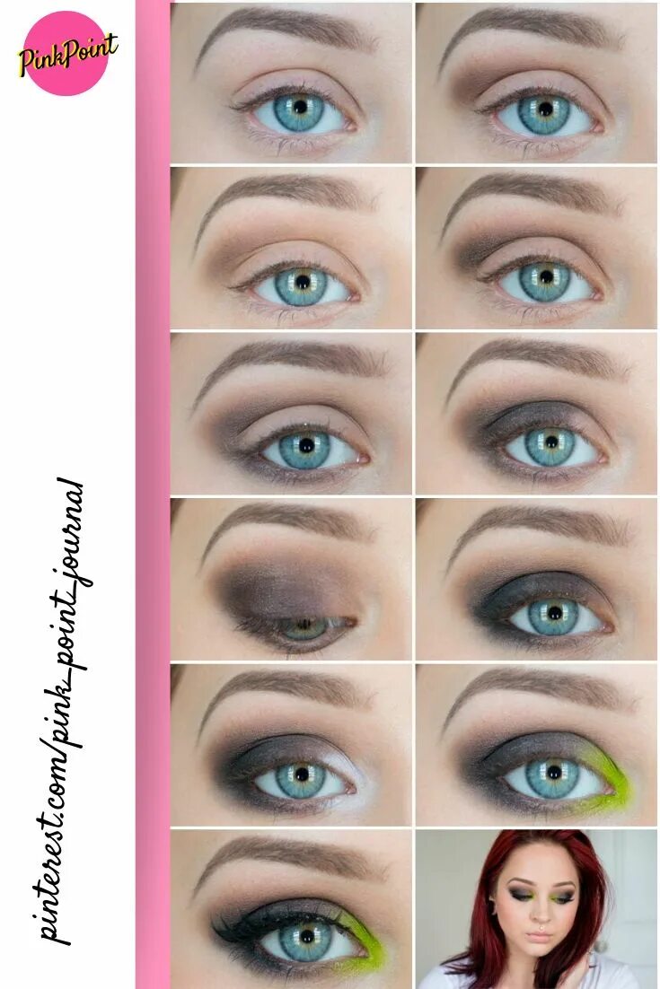Красивый макияж на каждый день Пример макияжа. Example of make up for eyes! Make up, How to make, Eyes
