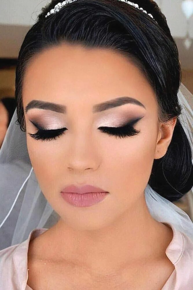 Красивый макияж на свадьбу #weddings #bridesmaid #makeup Осенний свадебный макияж, Свадебный макияж глаз, М