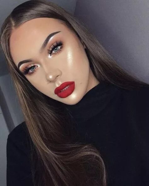 Красивый макияж на свидание 10 популярных идей на тему "soft glam red lip" для вдохновения