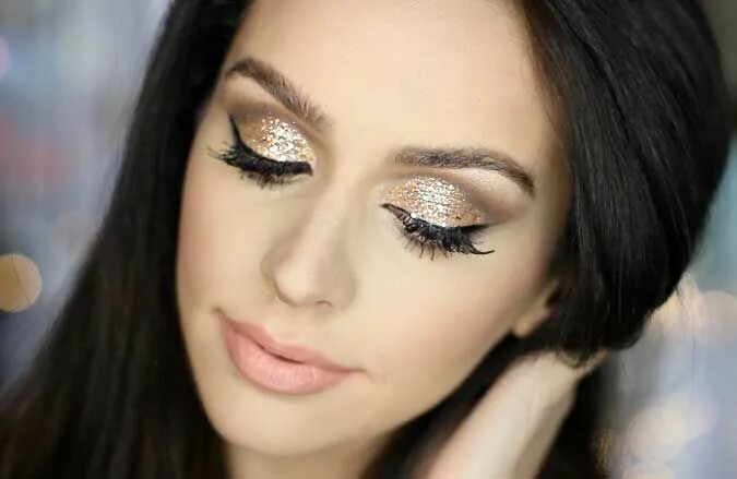 Красивый макияж на вечеринку Party Eye Makeup Tutorial 2023-24 For New Year's Eve Holiday party makeup, New y