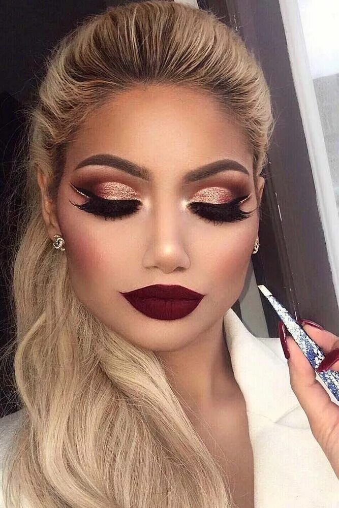 Красивый макияж на вечеринку Best Winter Makeup Looks for the Holiday Season ★ See more: http://glaminati.com