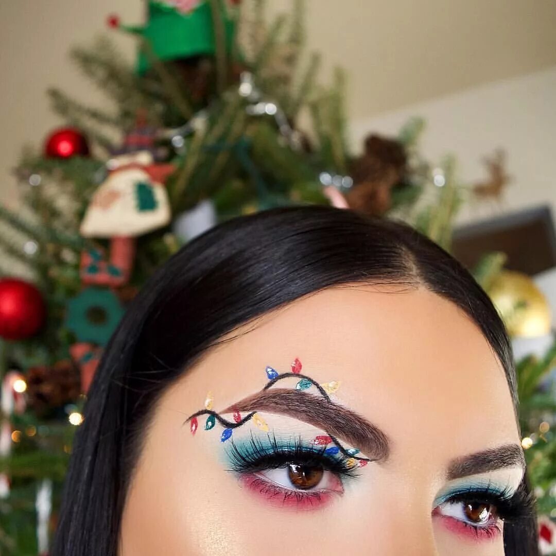 Красивый макияж новый год ♡ Pin Vvivieen ♡ Christmas eye makeup, Eye makeup, Christmas eyeshadow