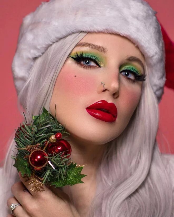Красивый макияж новый год The Best 38 Christmas Makeup Looks - Latest Trends Christmas makeup, Christmas m