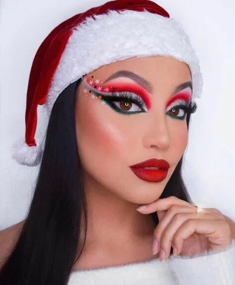 Красивый макияж новый год 10 популярных идей на тему "makeup look for christmas" для вдохновения