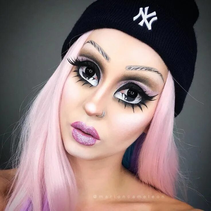 Красивый макияж няшки Babydoll Makeup Doll eye makeup, Halloween makeup, Amazing halloween makeup