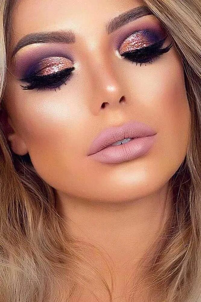 Красивый макияж отзывы 45 Top Rose Gold Makeup Ideas To Look Like A Goddess Rose gold eye makeup, Rose 