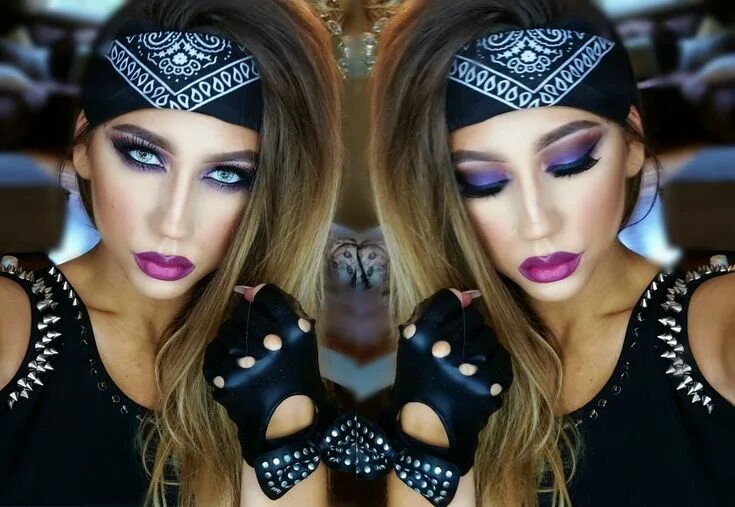 Красивый макияж песня Pin by Linda on Maquillaje Punk rocker costume, Rocker makeup, Rock makeup