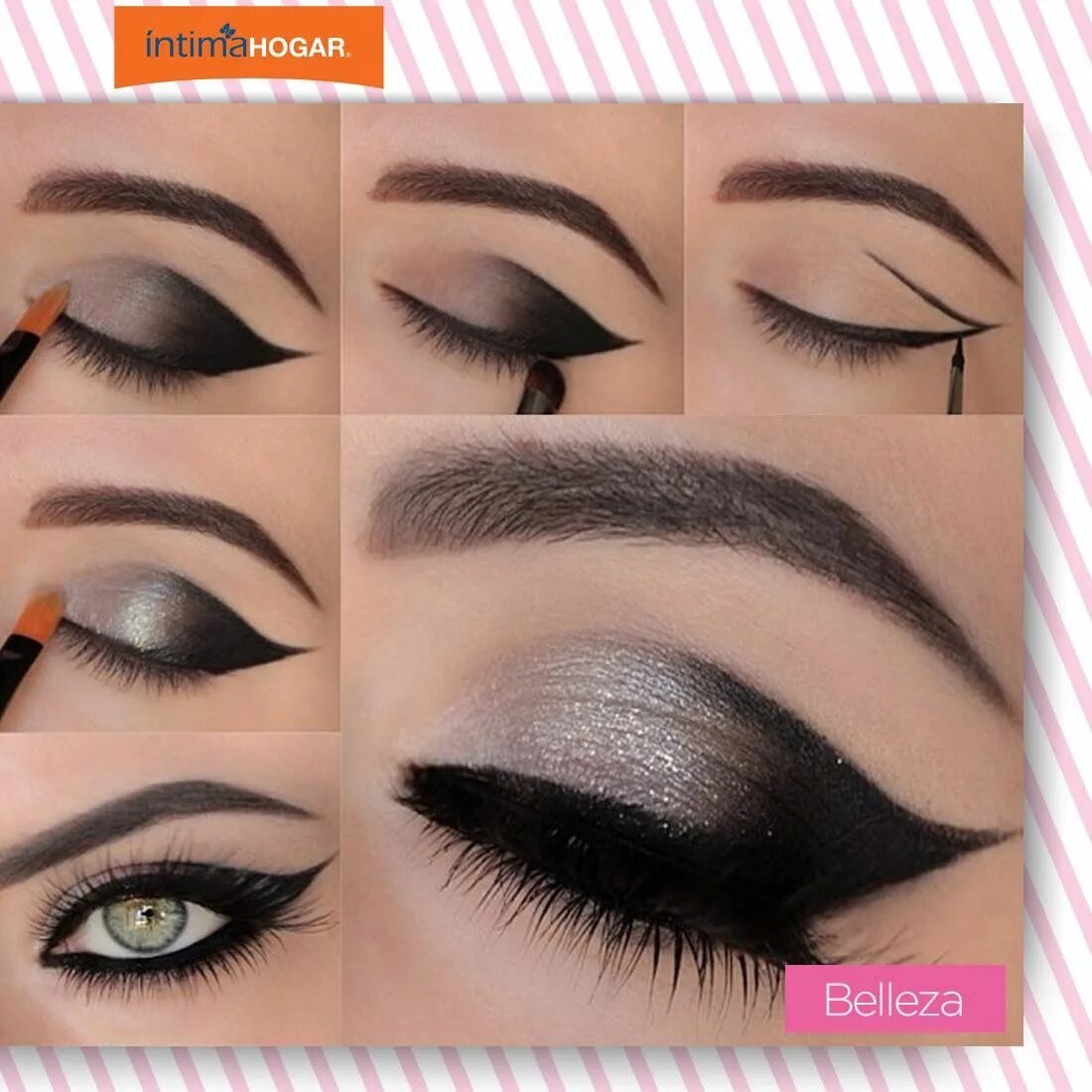 Красивый макияж пошагово видео Pin de Vick Lacerda en make Como maquillarse los ojos, Sombras de ojos, Maquilla