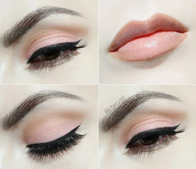 Красивый макияж со стрелками пошагово Cute & Simple Back-to-School Makeup Tutorial School looks, Maquiagem olhos, Maqu