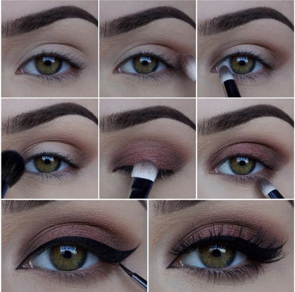 Красивый макияж со стрелками пошагово Makeup, Style & Beauty Tutoriais de maquiagem dos olhos, Maquiagem olhos, Ideias