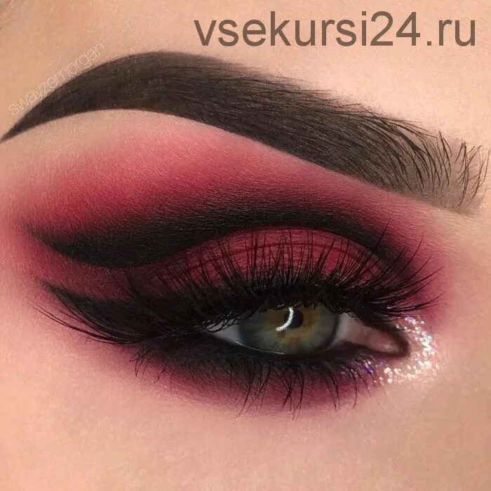Красивый макияж тенями amlab.me FACES. Часть 1. Макияж сложных лиц. Пакет Кожа (Дарья Холодных) скачать