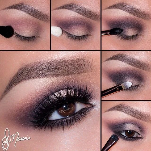 Красивый макияж в домашних условиях пошаговое фото Ely Marino Naked3 Pictorial-1.Apply "Strange" onto the brow bone, then taking "L