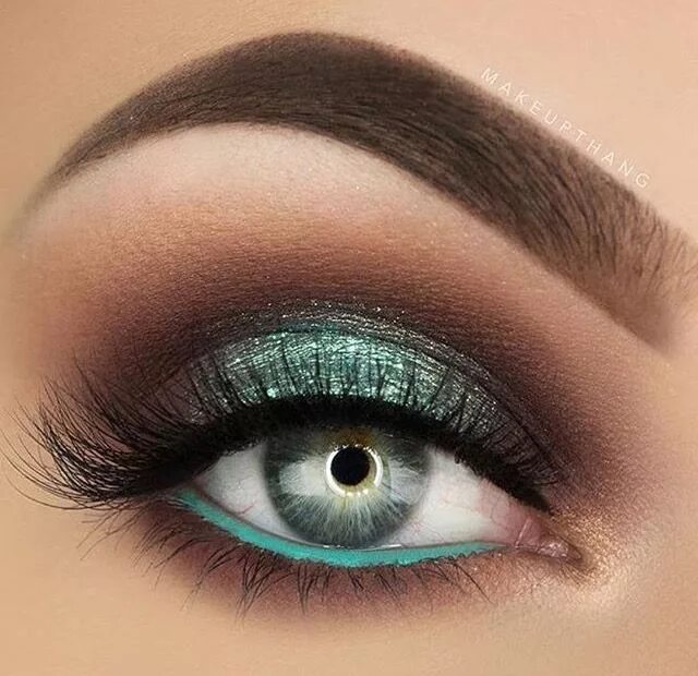 Красивый макияж зеленых глаз фото Maquillaje para ojos / sombra para ojos / sociales / fiestas / noche / día / nat