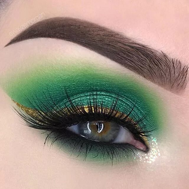 Красивый макияж зеленых глаз фото Juvias Place: The Magic Palette Saint patricks day makeup, Eye makeup, Makeup