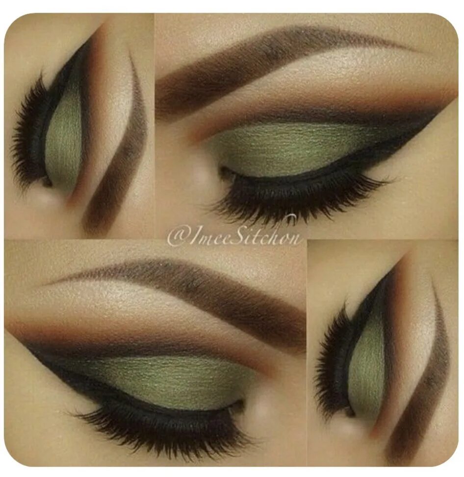 Красивый макияж зелеными тенями Effective eye makeup 2021 Макияж * Прически * Идеи * VK